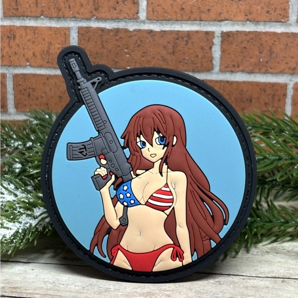 Tactical PVC Patch - Sexy Girl Patch -  Military Gun Morale Patch
